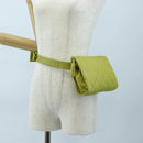 CHANEL Waist bag Caviar Skin Lime Yellow Gold CC Auth am12134V-25