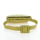 CHANEL Waist bag Caviar Skin Lime Yellow Gold CC Auth am12134V-8