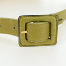 CHANEL Waist bag Caviar Skin Lime Yellow Gold CC Auth am12134V-9