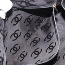 CHANEL Wild Stitch Hand Bag Leather Black CC Auth am12135-22
