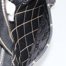 CHANEL Wild Stitch Hand Bag Leather Black CC Auth am12135-24