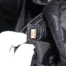 CHANEL Wild Stitch Hand Bag Leather Black CC Auth am12135-25