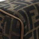 FENDI Zucca Canvas Clutch Bag Black Brown Auth am12138V-12