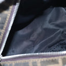 FENDI Zucca Canvas Clutch Bag Black Brown Auth am12138V-16