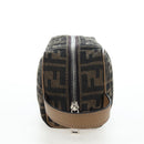 FENDI Zucca Canvas Clutch Bag Black Brown Auth am12138V-5