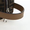 FENDI Zucca Canvas Clutch Bag Black Brown Auth am12138V-6
