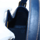 VALENTINO Hand Bag Leather 2way Blue Gold Auth am12139V-19