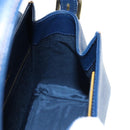 VALENTINO Hand Bag Leather 2way Blue Gold Auth am12139V-20