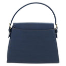 VALENTINO Hand Bag Leather 2way Blue Gold Auth am12139V-2
