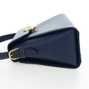 VALENTINO Hand Bag Leather 2way Blue Gold Auth am12139V-3