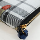 BURBERRY Christine Applique Round Wallet Leather Multicolor Gold Auth am12140V-12
