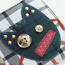 BURBERRY Christine Applique Round Wallet Leather Multicolor Gold Auth am12140V-13