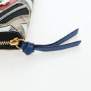 BURBERRY Christine Applique Round Wallet Leather Multicolor Gold Auth am12140V-16