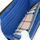BURBERRY Christine Applique Round Wallet Leather Multicolor Gold Auth am12140V-19