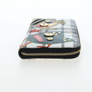 BURBERRY Christine Applique Round Wallet Leather Multicolor Gold Auth am12140V-6