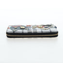 BURBERRY Christine Applique Round Wallet Leather Multicolor Gold Auth am12140V-7