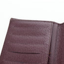 FENDI Zucca Canvas Trifold Wallet Nylon Leather Bordeaux Silver Auth am12141V-20