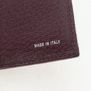 FENDI Zucca Canvas Trifold Wallet Nylon Leather Bordeaux Silver Auth am12141V-22