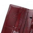 CARTIER happy Birthday Long Wallet Patent leather Bordeaux Auth am12142V-17