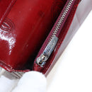 CARTIER happy Birthday Long Wallet Patent leather Bordeaux Auth am12142V-9