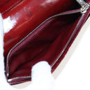 CARTIER happy Birthday Long Wallet Patent leather Bordeaux Auth am12142V-10
