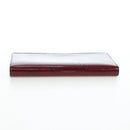 CARTIER happy Birthday Long Wallet Patent leather Bordeaux Auth am12142V-5
