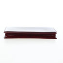 CARTIER happy Birthday Long Wallet Patent leather Bordeaux Auth am12142V-6