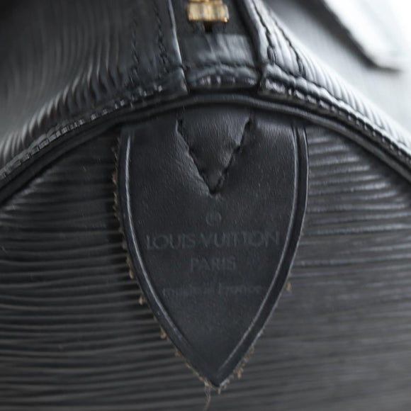 LOUIS VUITTON Epi Speedy 25 Hand Bag Black M59042 LV Auth am12144V