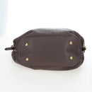 LOUIS VUITTON Monogram Punching Mahina XL Bag Leather Brown M95714 Auth am12145V-5