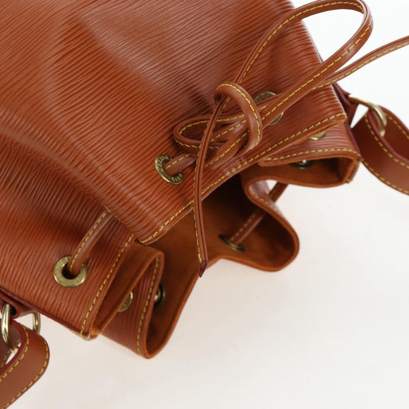 LOUIS VUITTON Epi Petit Noe Shoulder Bag Zipangu Gold M44108 LV Auth am12147V