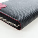 LOUIS VUITTON Epi Portefeuille Clemence Long Wallet Black M62968 Auth am12154M-15