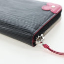 LOUIS VUITTON Epi Portefeuille Clemence Long Wallet Black M62968 Auth am12154M-16