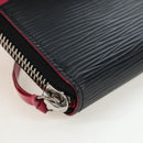 LOUIS VUITTON Epi Portefeuille Clemence Long Wallet Black M62968 Auth am12154M-7