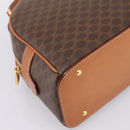 CELINE Macadam Canvas Hand Bag PVC Leather Brown Gold Auth am12157V-14