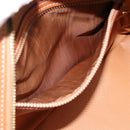 CELINE Macadam Canvas Hand Bag PVC Leather Brown Gold Auth am12157V-11