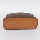 CELINE Macadam Canvas Hand Bag PVC Leather Brown Gold Auth am12157V-5
