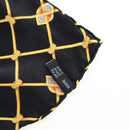 CELINE Large Jewelry Pattern Scarf Silk Black Yellow Auth am12158M-12