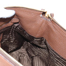 PRADA Shoulder Bag Taurillon Clemence Brown Gold Auth am12161V-19