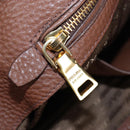 PRADA Shoulder Bag Taurillon Clemence Brown Gold Auth am12161V-21
