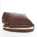 PRADA Shoulder Bag Taurillon Clemence Brown Gold Auth am12161V-6