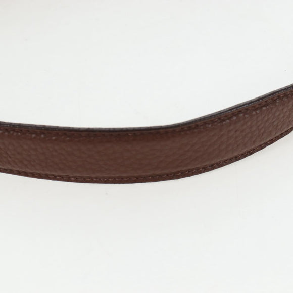 PRADA Shoulder Bag Taurillon Clemence Brown Gold Auth am12161V