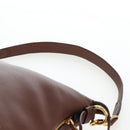 PRADA Shoulder Bag Taurillon Clemence Brown Gold Auth am12161V-8