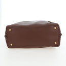 PRADA Shoulder Bag Taurillon Clemence Brown Gold Auth am12161V-9