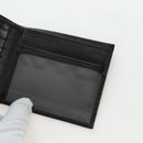 FENDI Zucca Canvas Bifold Wallet Black Brown Auth am12162V-14
