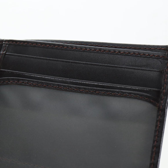FENDI Zucca Canvas Bifold Wallet Black Brown Auth am12162V