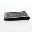 FENDI Zucca Canvas Bifold Wallet Black Brown Auth am12162V-6