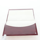 CARTIER Happy Birthday Note Cover Patent leather Bordeaux Gold Auth am12165V-15