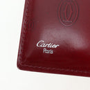 CARTIER Happy Birthday Note Cover Patent leather Bordeaux Gold Auth am12165V-18
