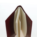 CARTIER Happy Birthday Note Cover Patent leather Bordeaux Gold Auth am12165V-28