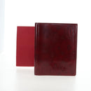CARTIER Happy Birthday Note Cover Patent leather Bordeaux Gold Auth am12165V-29